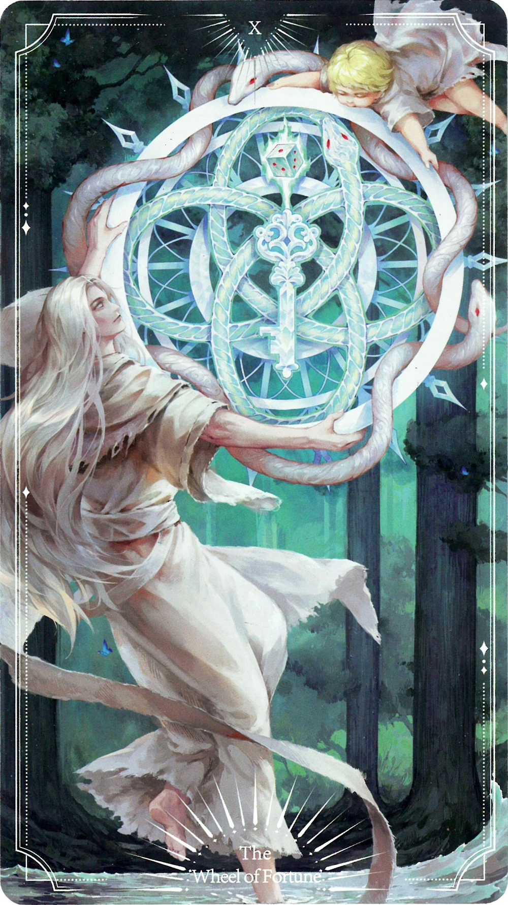 <strong>Ouroboros and Will Auceptin metaphysically surround the symbol of the Wheel of Fortune Pathway and its Sefirah, the Key of Light</strong>
