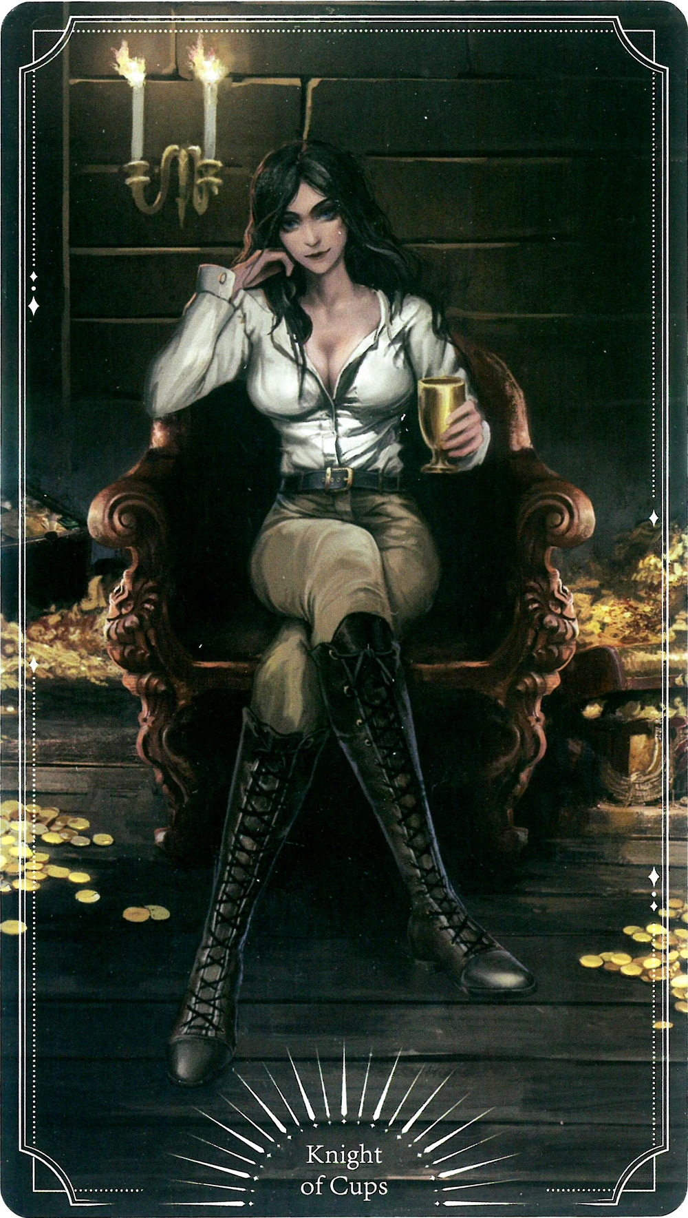 <strong>Tracy sitting in her Captain_s room on her ship, the Ailment.</strong>