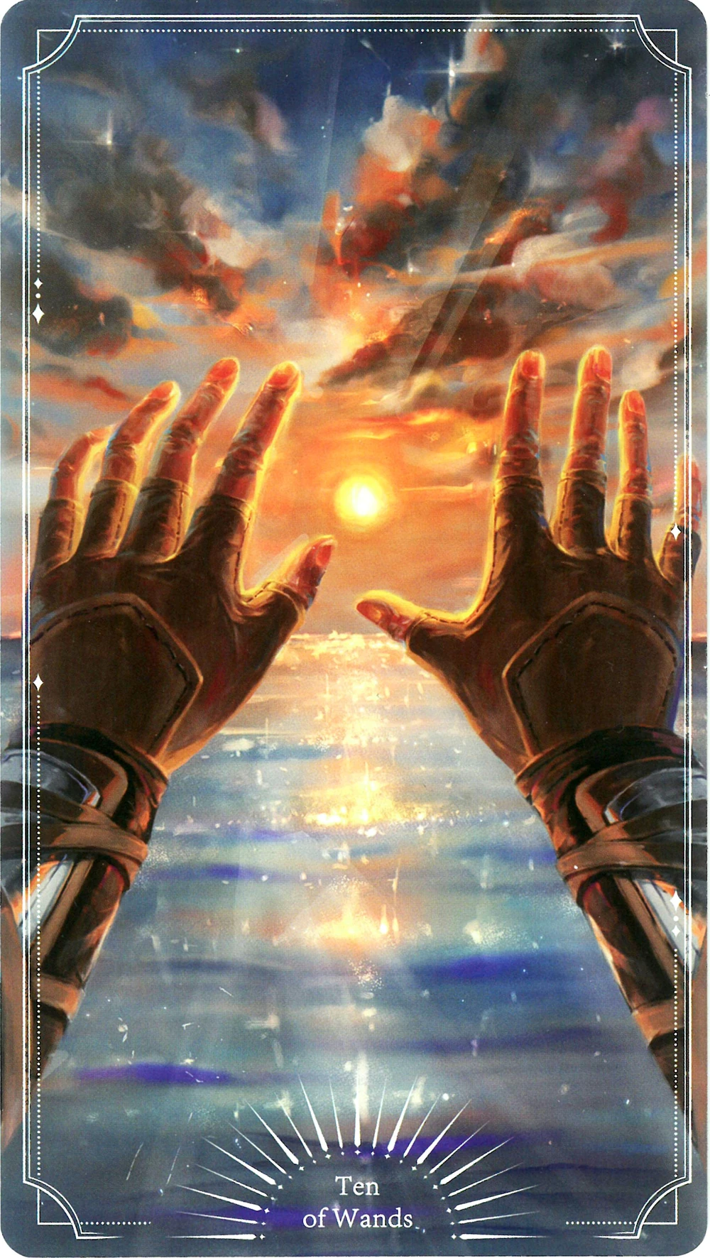 <strong>Derrick Berg's first time seeing the outside world, palms facing the sun.</strong>